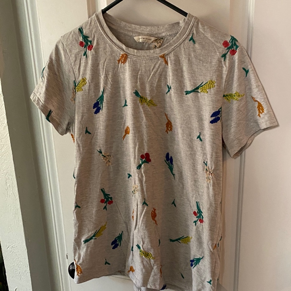 lucky brand floral tee